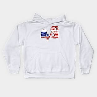 USA flag no. 48 Kids Hoodie